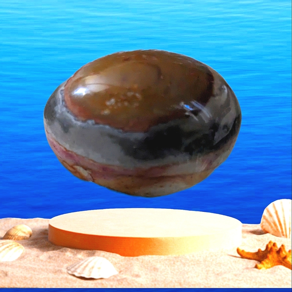 ❤️ Ocean AGATE Palm Stone Stone